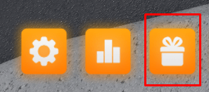 Fluxo PVP gift icon used to open the codes redeem panel