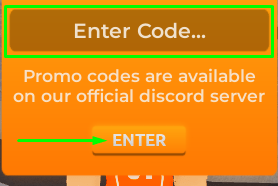 Fluxo PVP Enter Code UI panel